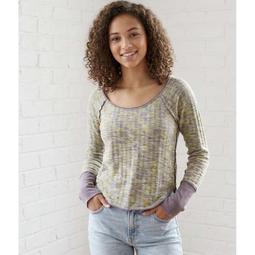 We The Free People Spaced Out Knit Boho Comfort Sz S